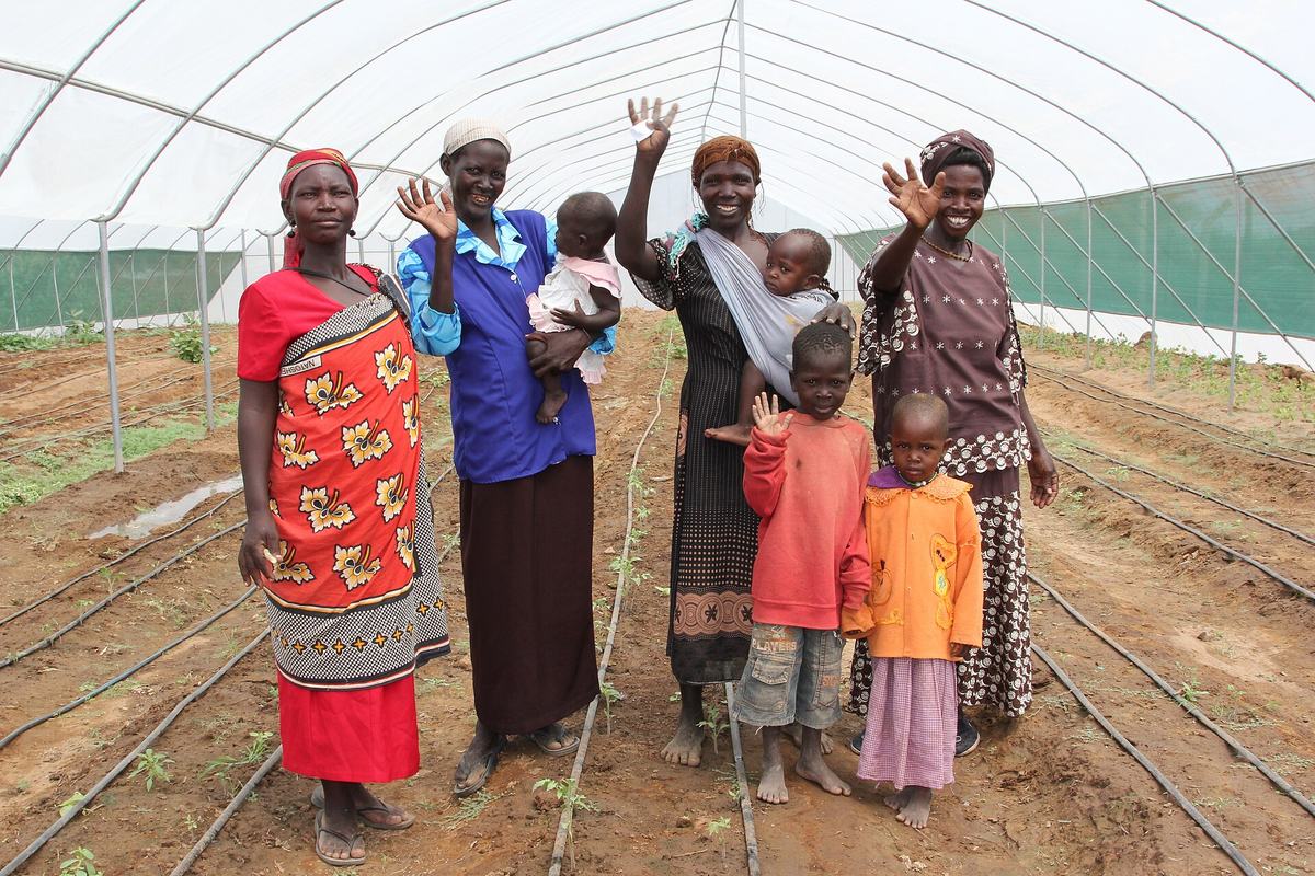 A mothers support group meeting in Lodwar, northern Kenya